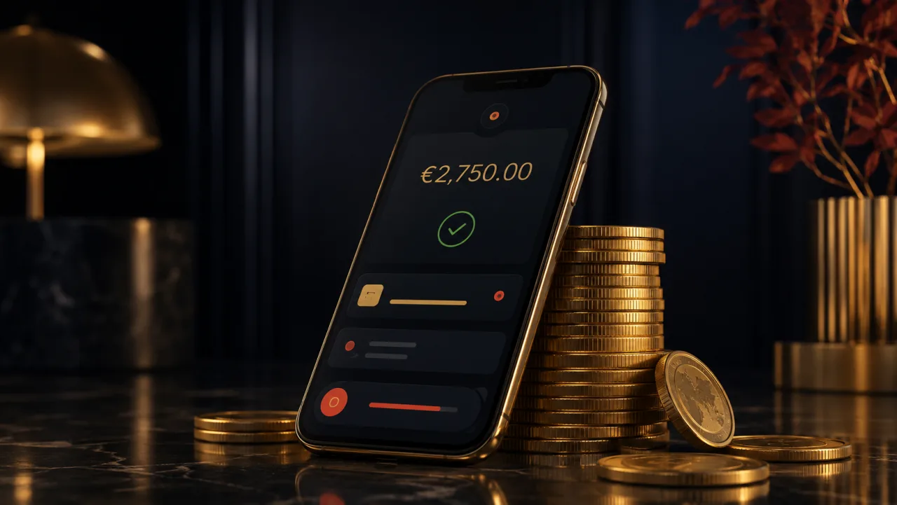 McLuck PayPal-Auszahlung Deutschland – Smartphone mit Zahlungsbestätigung